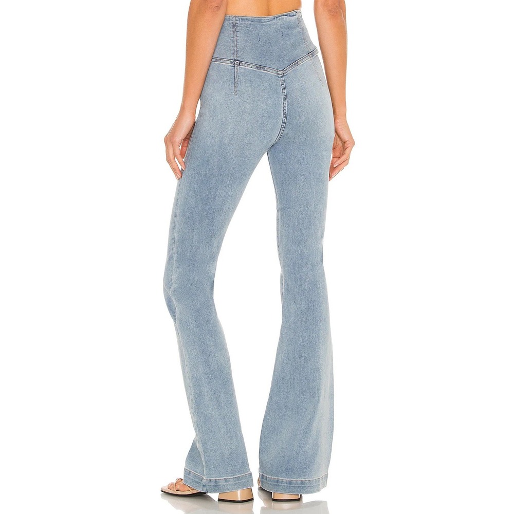 Free People We The Free Venice Beach Flare High Rise Crossover Jeans Womens 29 - Picture 3 of 16
